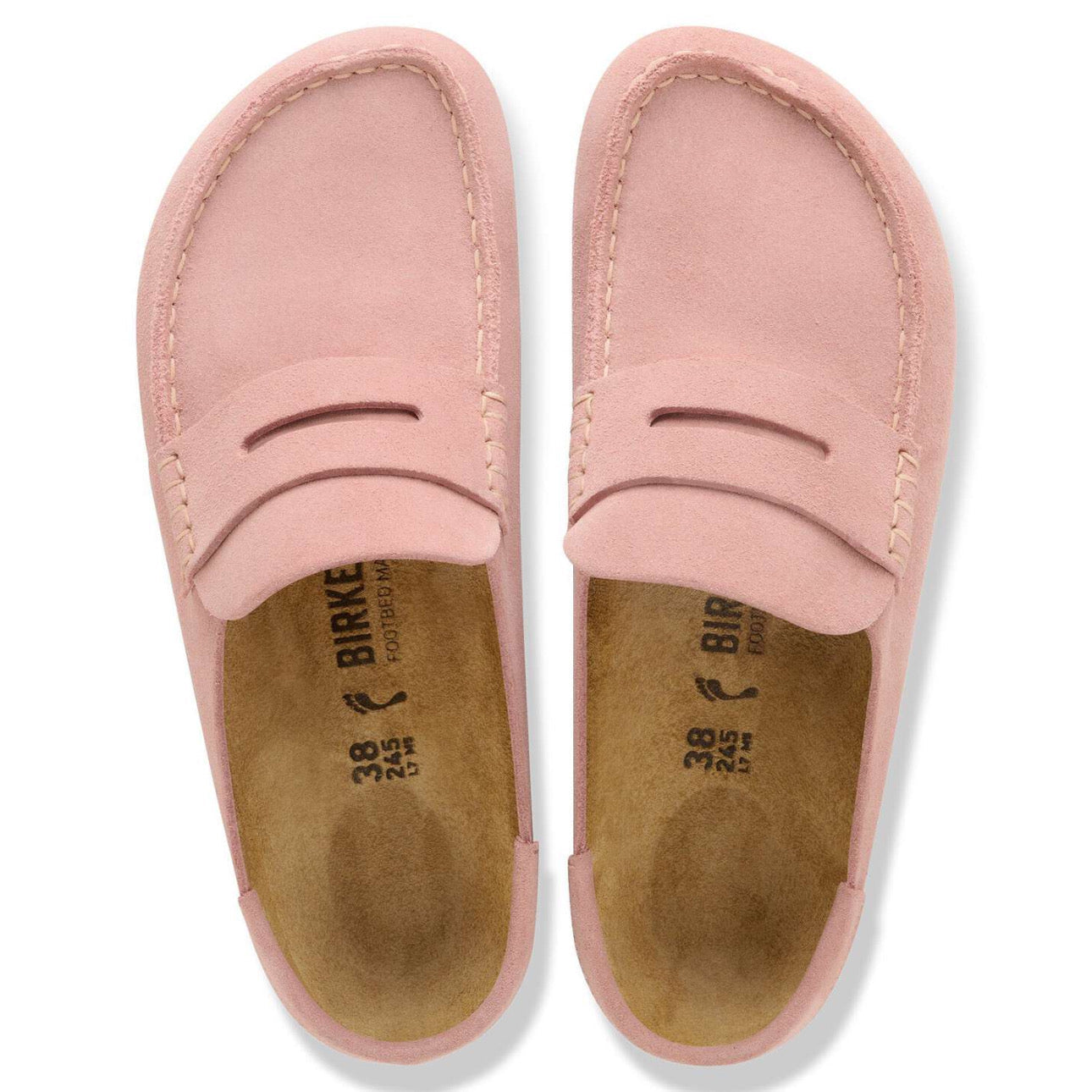 Birkenstock Naples Wrapped Suede Leather \ Pink Clay