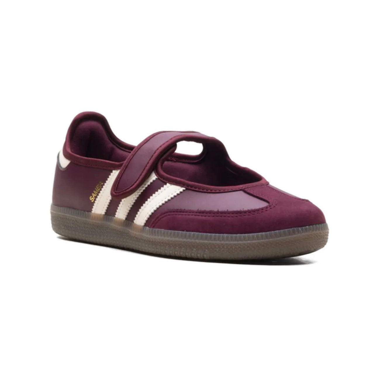 adidas Samba Mary Jane \ Maroon Cream White Gold Metallic