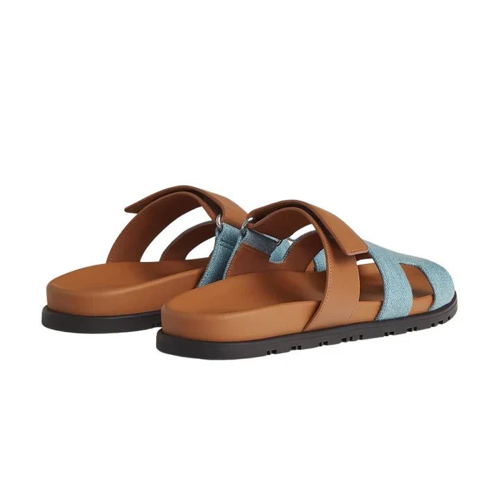 Hermès Chypre \ Sandal Bicolor / Denim