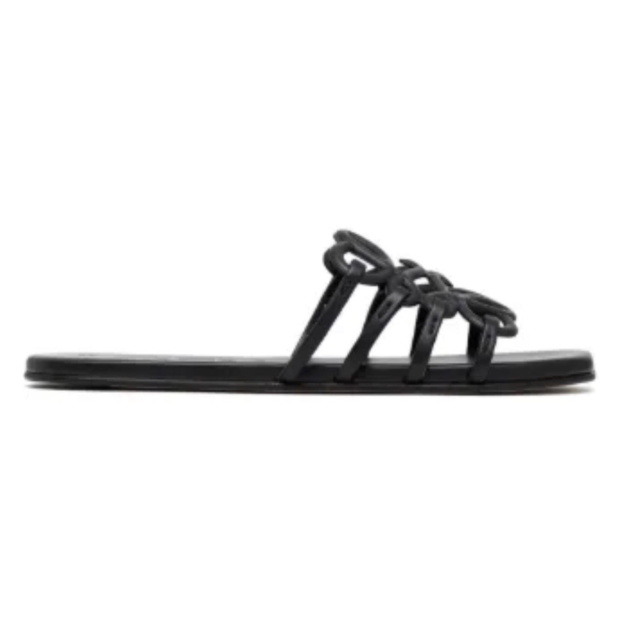 LOEWE Leather Flat Sandals \ Black