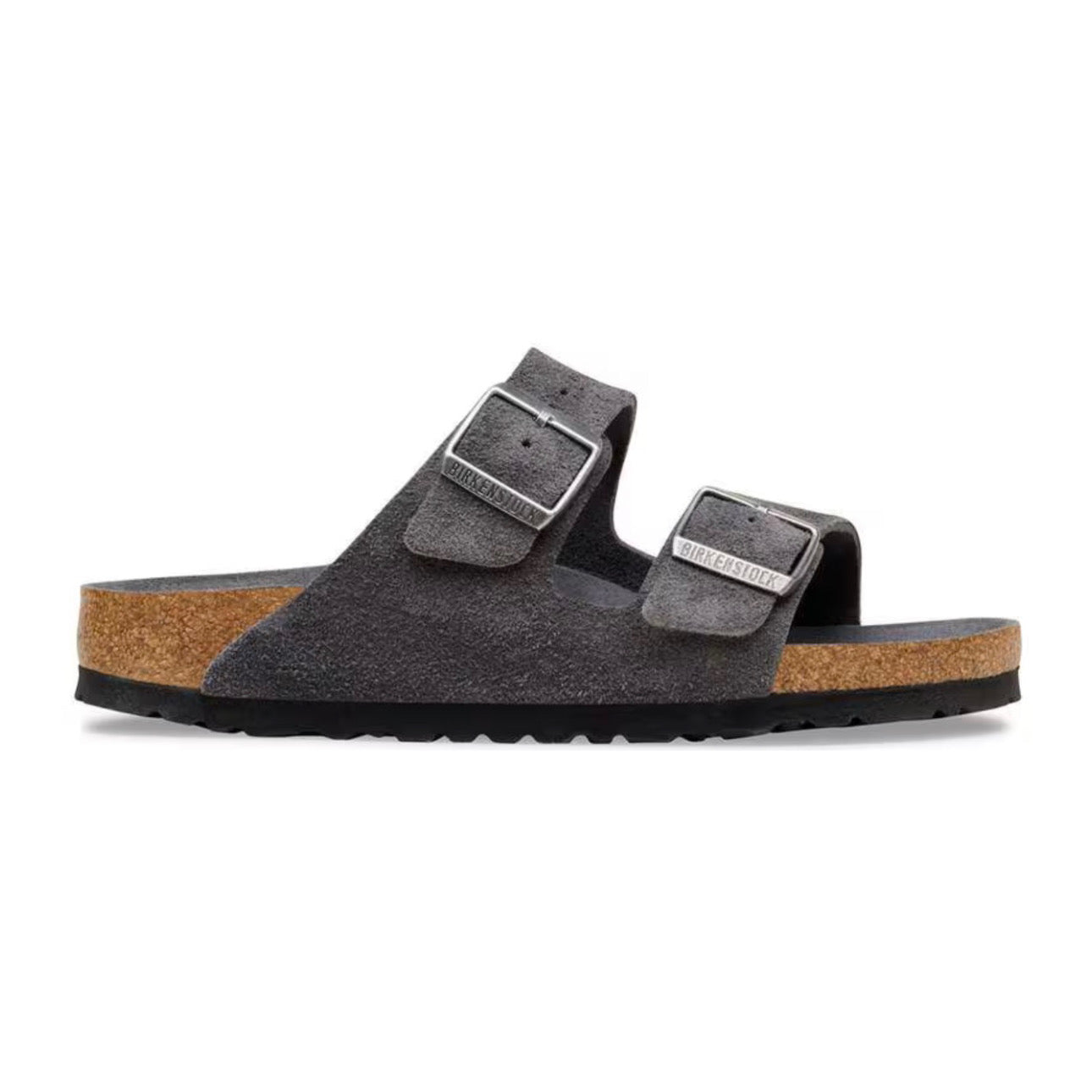 Birkenstock Arizona Soft Footbed Suede Leather Charcoal Tonal FB