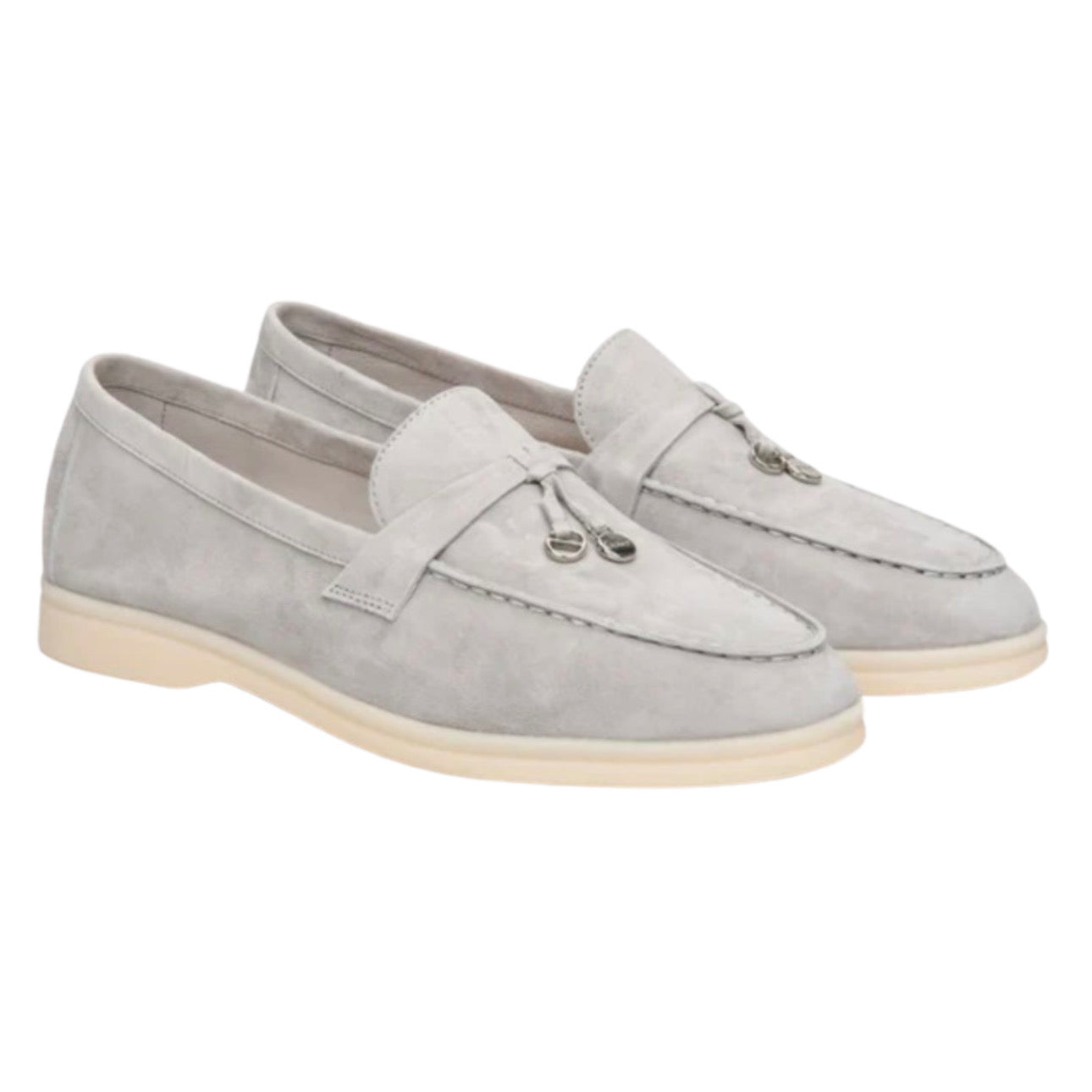 Loro Piana Summer Charms Walk Loafer \ Gray