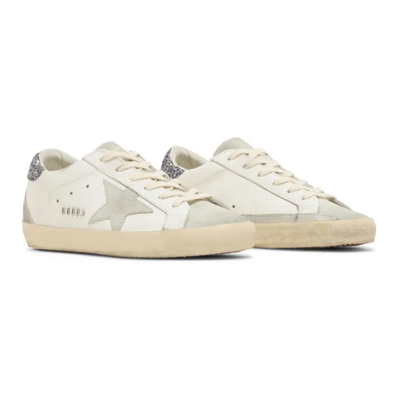 Golden Goose Superstar \ White Grey Glitter