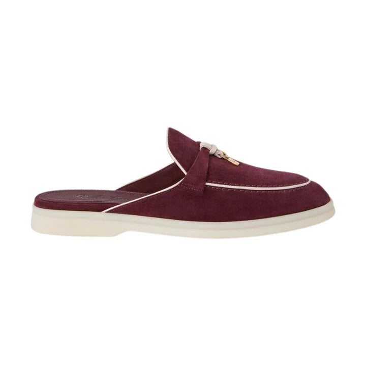 Loro Piana Summer Charms Walk Loafer \ Burgundy