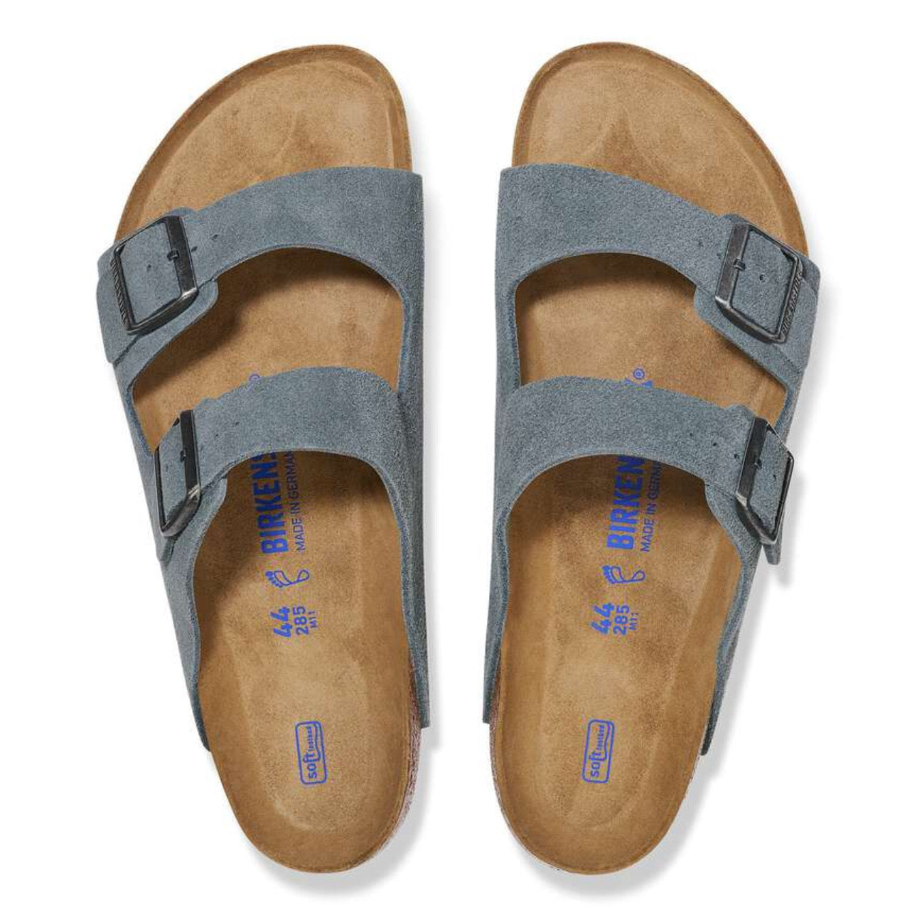 Birkenstock Arizona Soft Footbed Suede Leather Basalt \ Gray