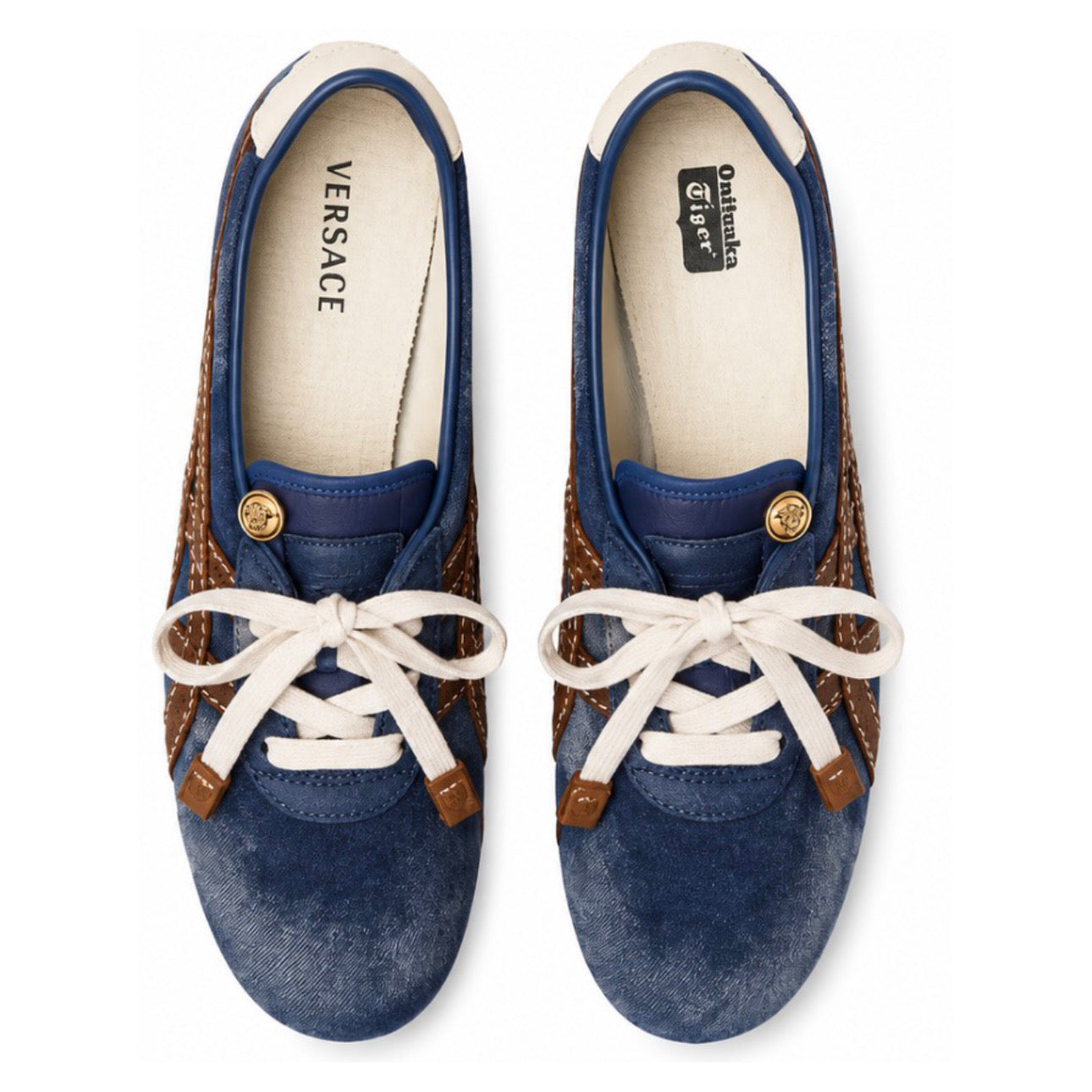 Onitsuka Tiger Versace x Tai-chi Sakura Nappa Noir Brun