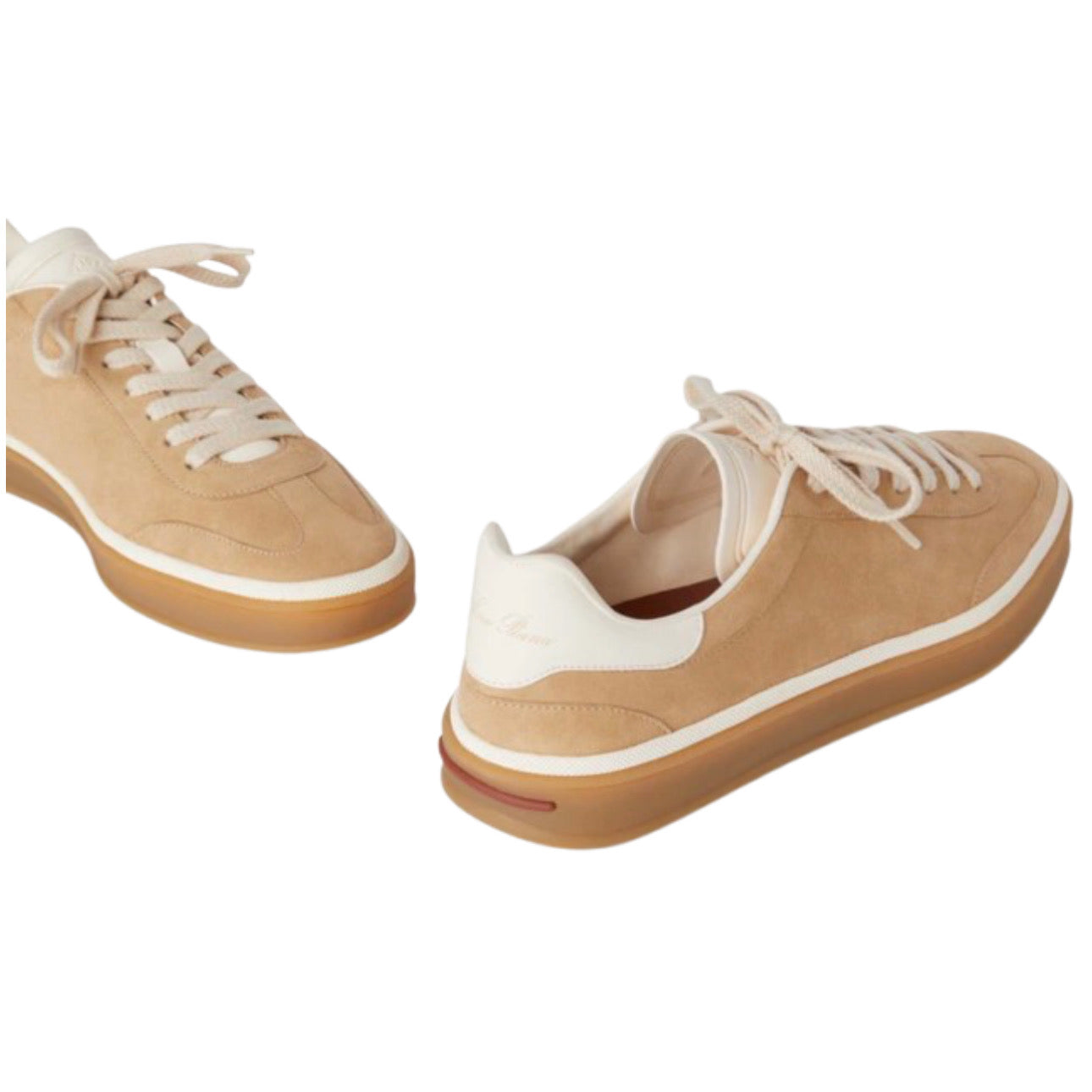 Loro Piana Tennis Walk Sneaker Suede Calf Split Windy Dunes