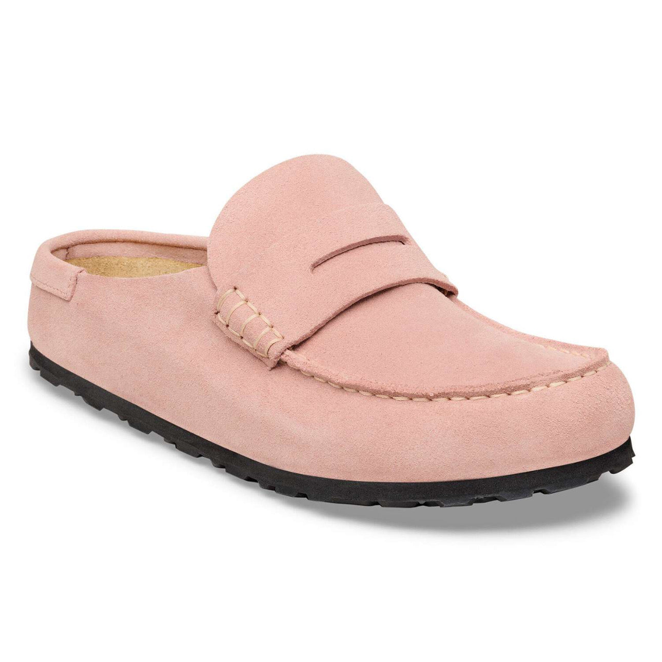 Birkenstock Naples Wrapped Suede Leather \ Pink Clay