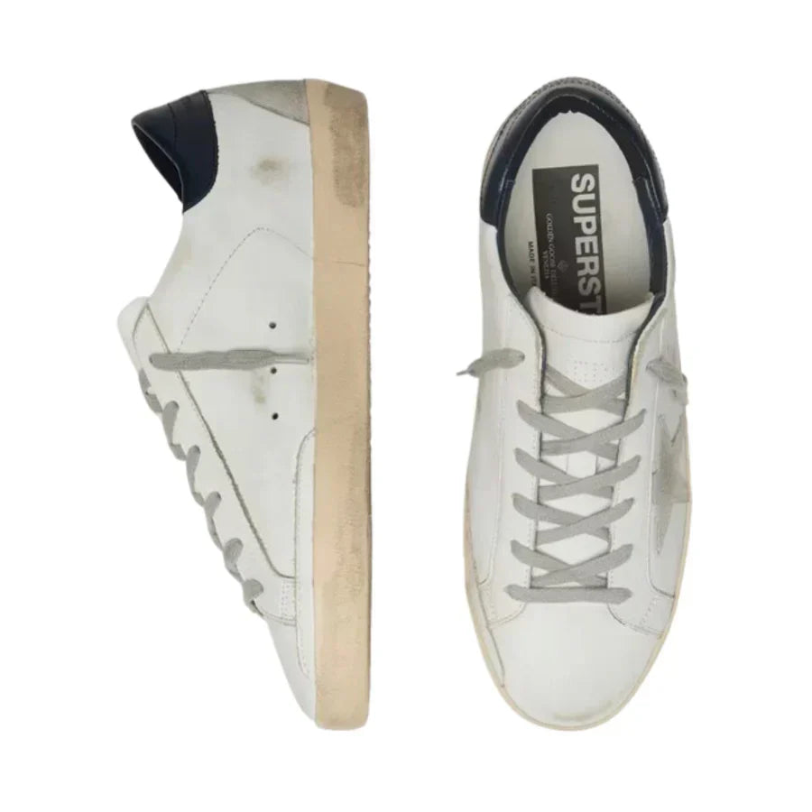 Golden Goose Superstar – Black Glitter Heel