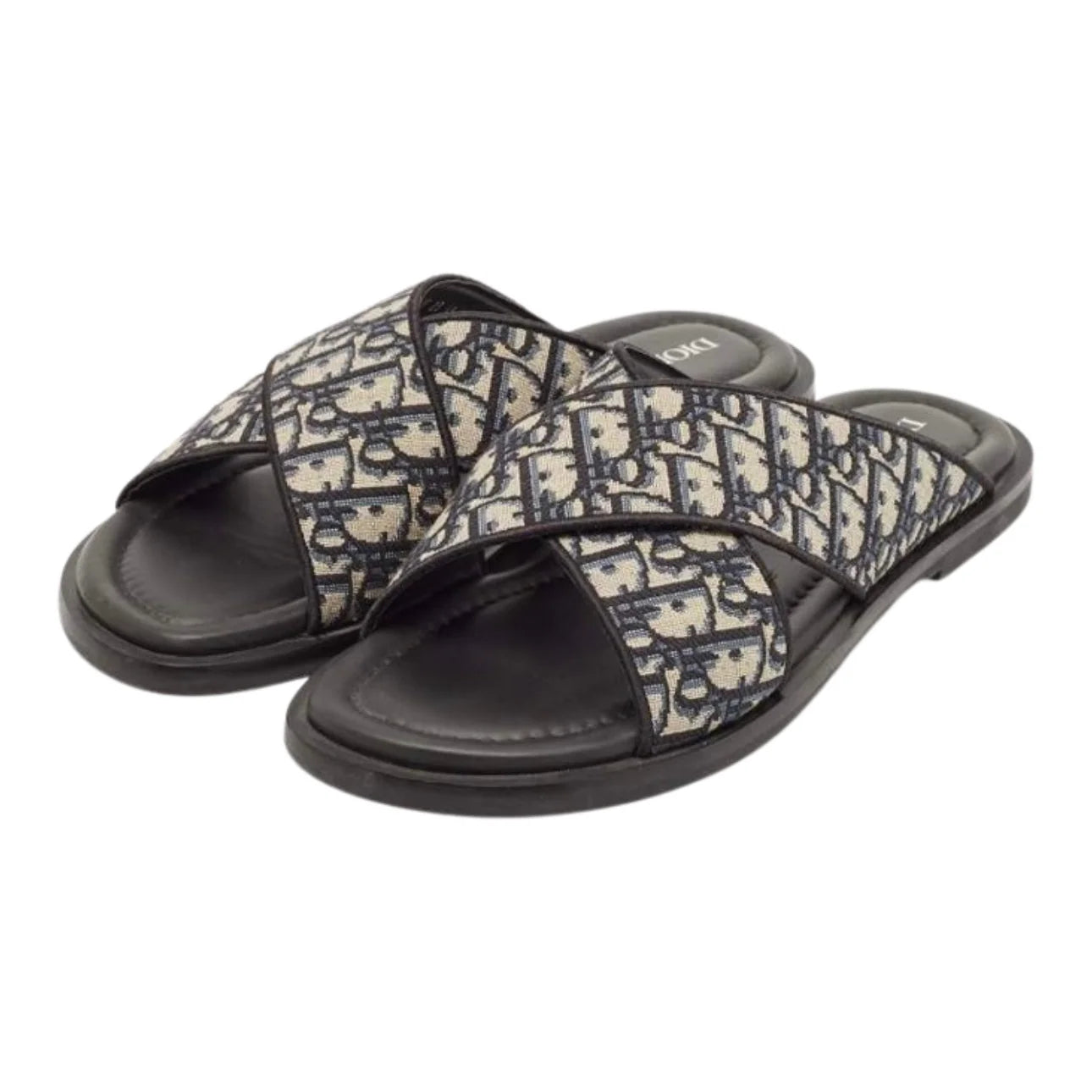 Dior Alias Sandals Blue Oblique