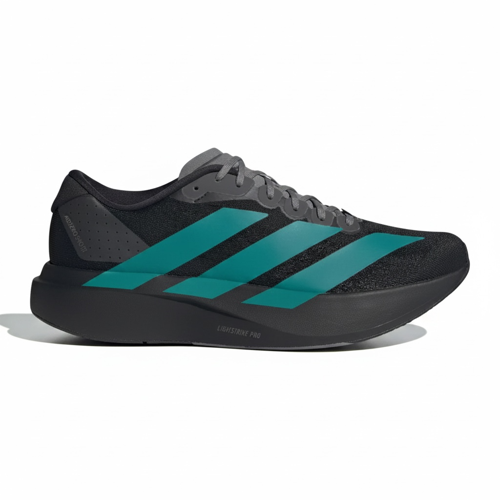 adidas Adizero Evo SL Core Black Pure Teal Grey Four