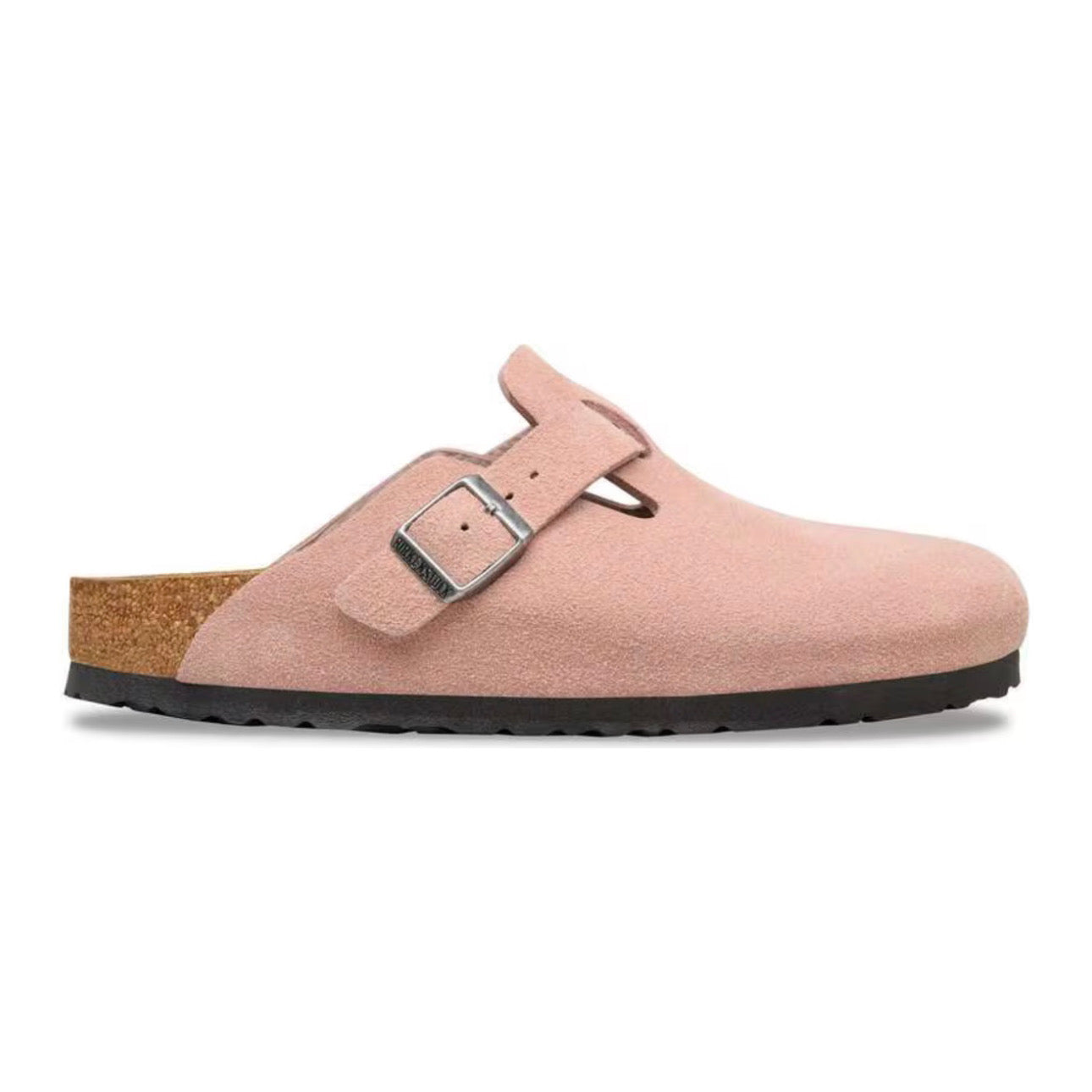 Birkenstock Boston Soft Footbed Suede Leather Antique \ Pink Clay