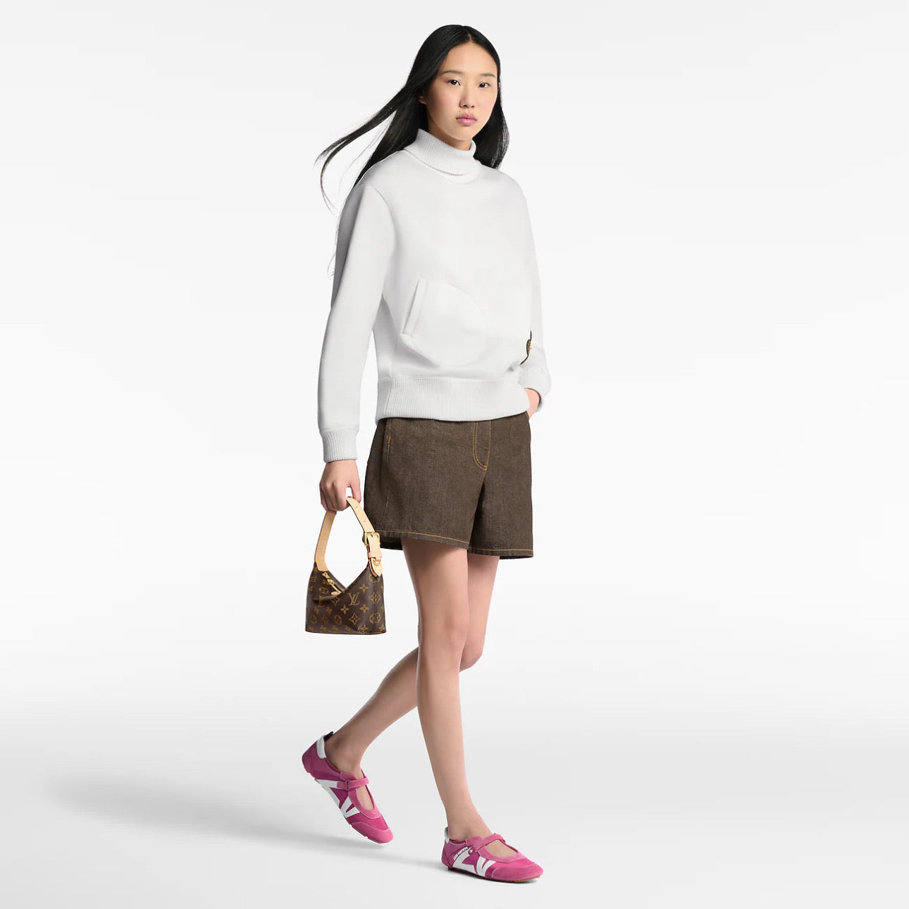 Louis Vuitton LV Sneakerina Mary Jane \ Rose