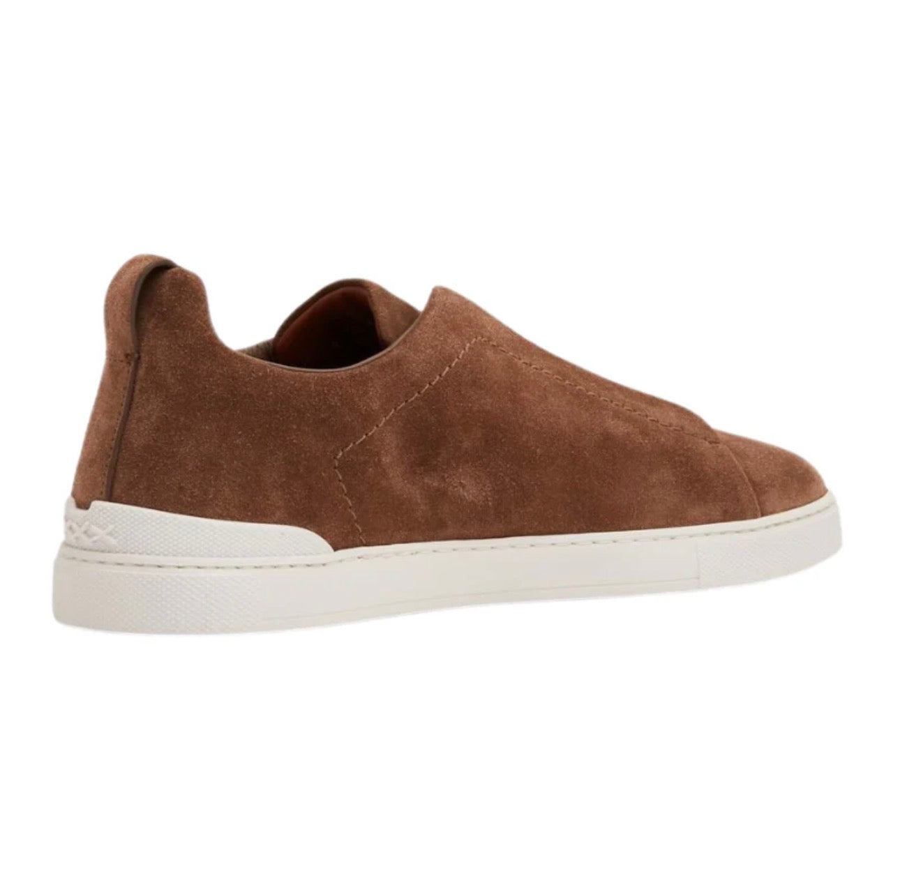 Zegna Suede Low-Top Sneakers – \ Light Brown Calf Suede / Leather