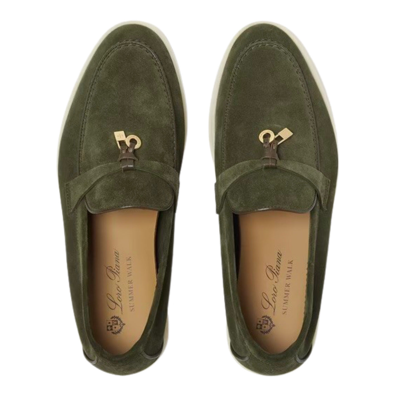 Loro Piana Summer Charms Walk Loafer Ribbon \ Green