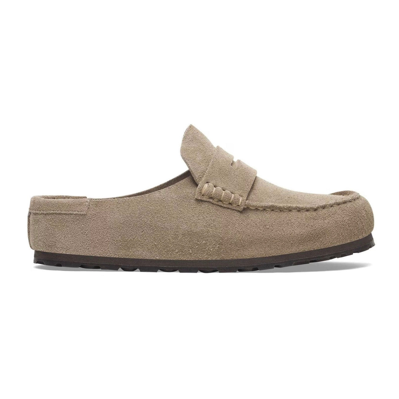 Birkenstock Naples Wrapped Suede Leather \ Taupe