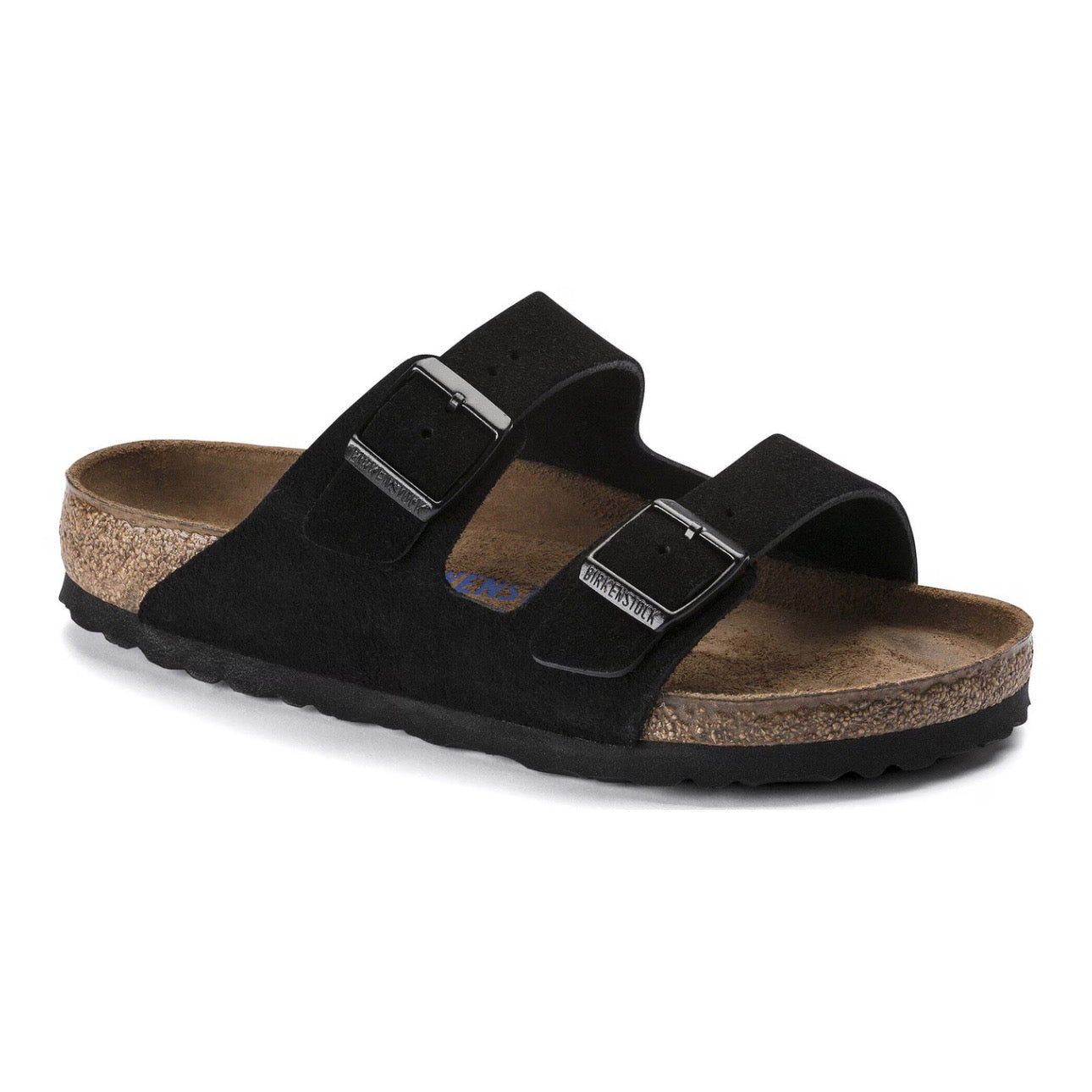 Birkenstock Arizona Softbed Suede Leather \ Black