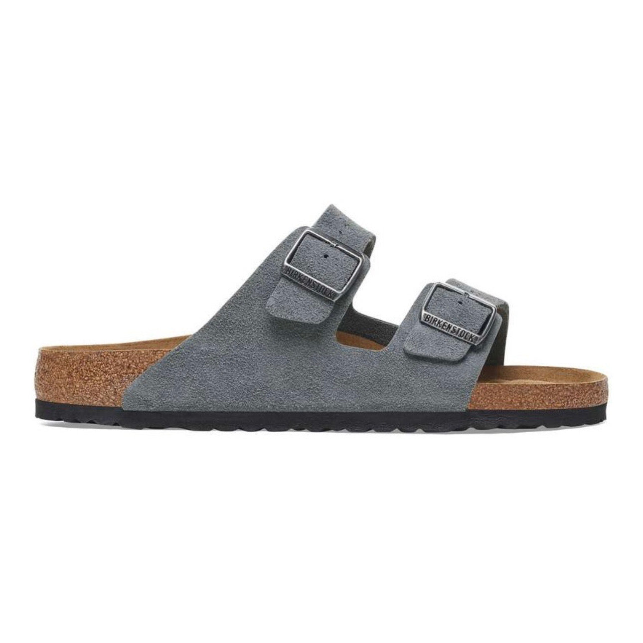 Birkenstock Arizona Soft Footbed Suede Leather Basalt \ Gray