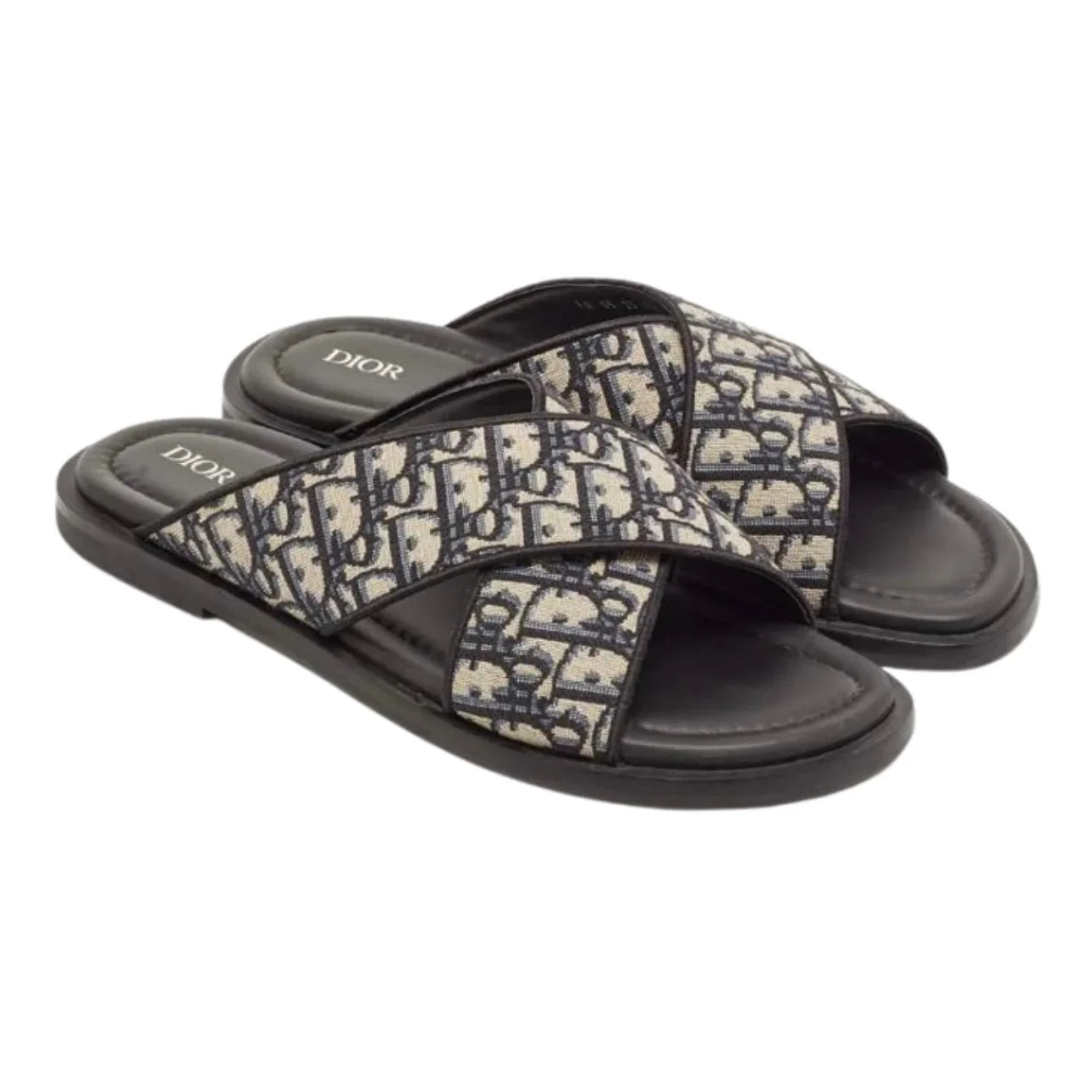 Dior Alias Sandals Blue Oblique