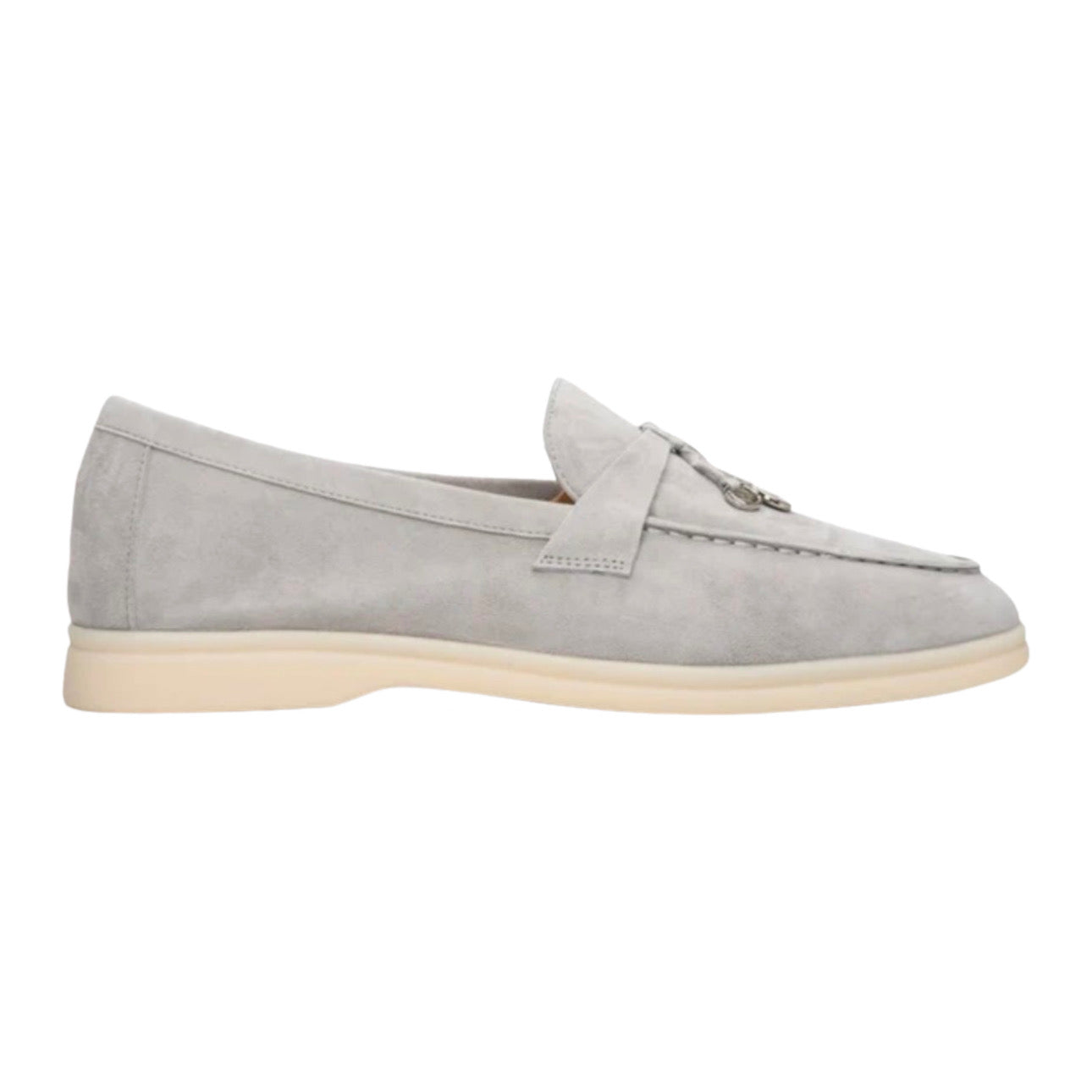 Loro Piana Summer Charms Walk Loafer \ Gray