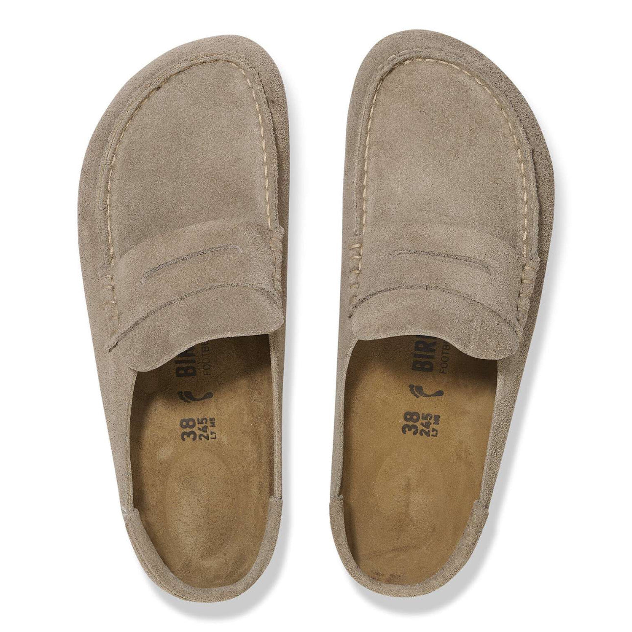 Birkenstock Naples Wrapped Suede Leather \ Taupe
