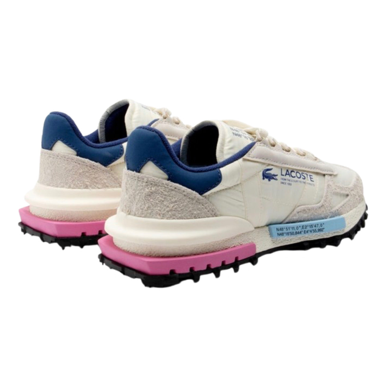 Lacoste Elite Active OffWhite \ Navy Pink