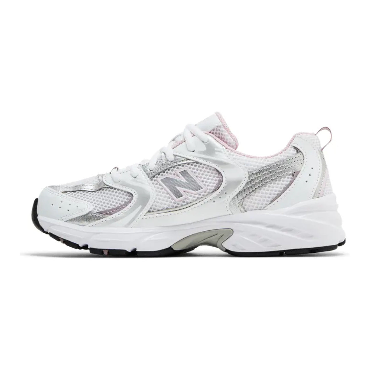 New Balance 530 Big Kid \ White Mid Century Pink