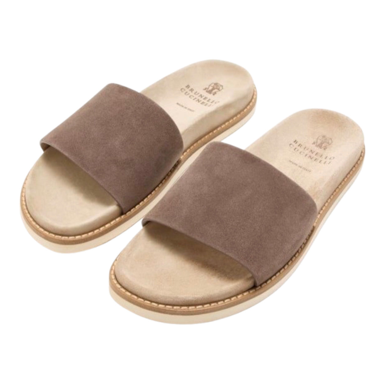 Brunello Cucinelli Suede Sandals Brown Suede
