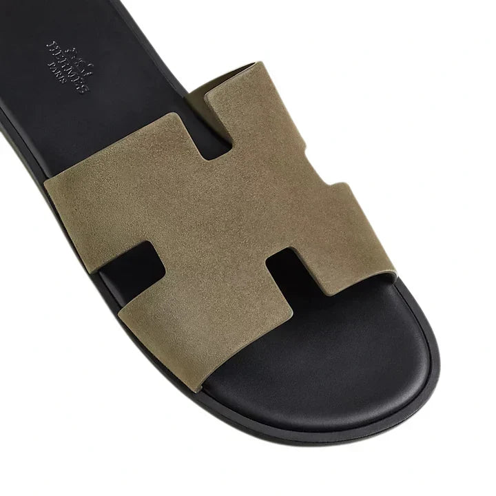 Hermès Haven Suede H Style Slip-On \ Olive