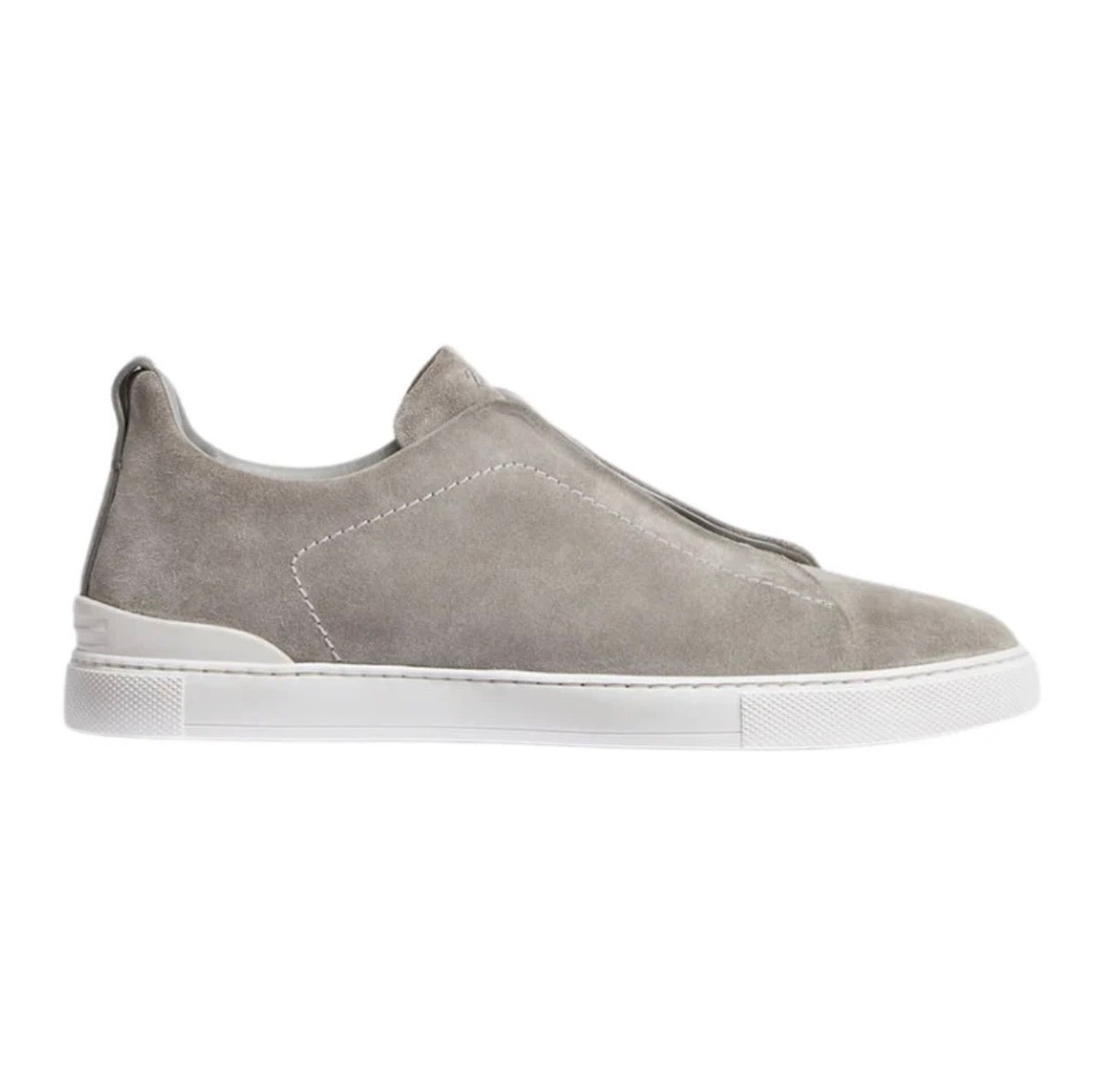 Zegna Mélange Suede Triple Stitch™ Sneakers \ Grey