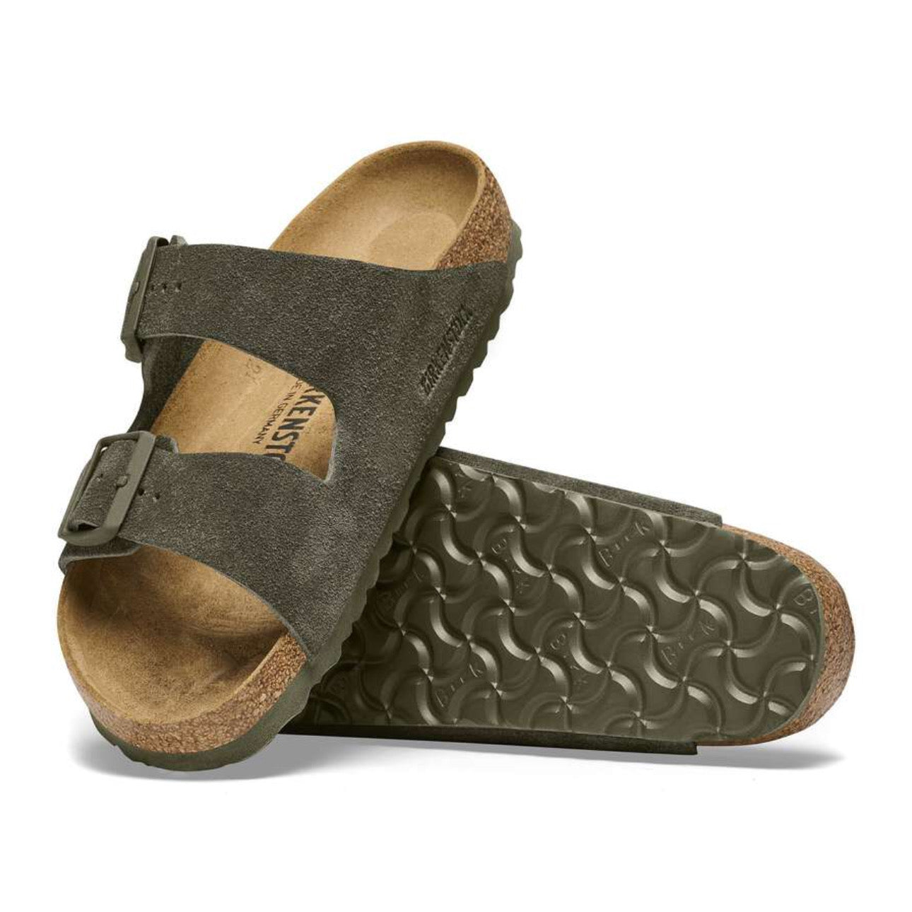 Birkenstock Arizona Soft Footbed Suede Leather Thyme
