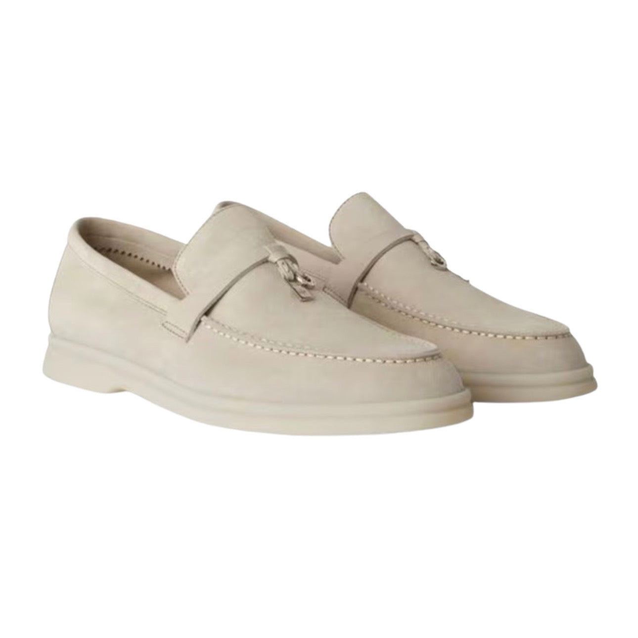 Loro Piana Summer Charms Walk Loafer \ Powder Pearl