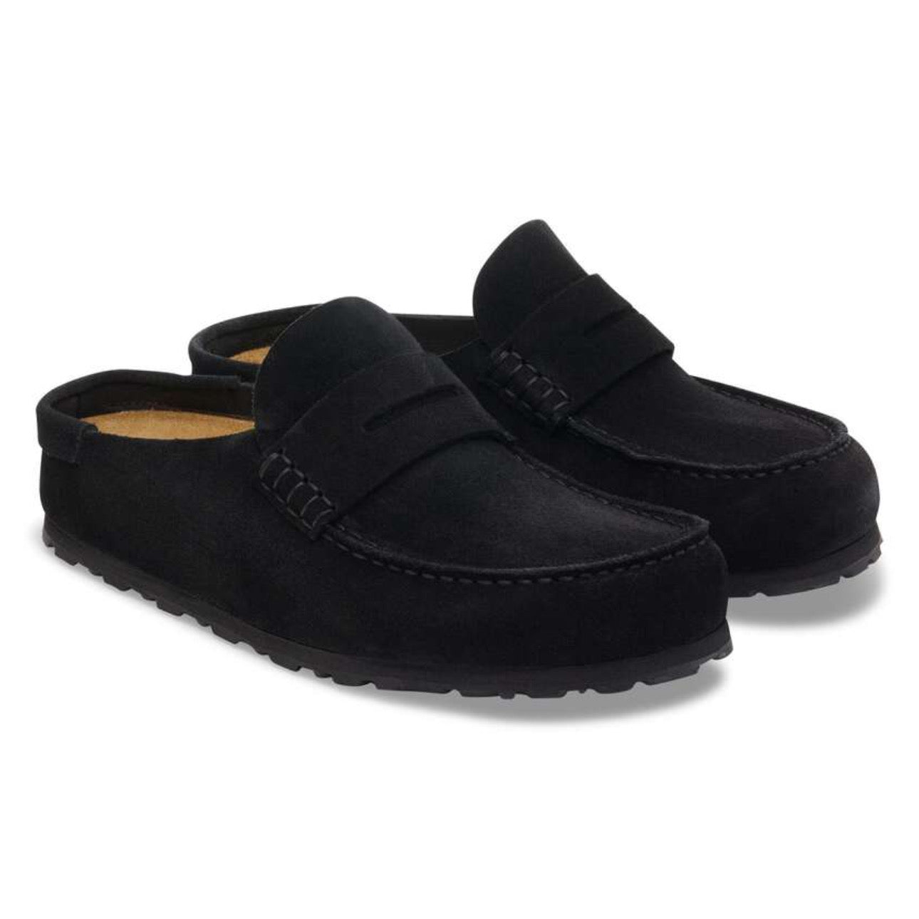 Birkenstock Naples Wrapped Suede Leather \ Black