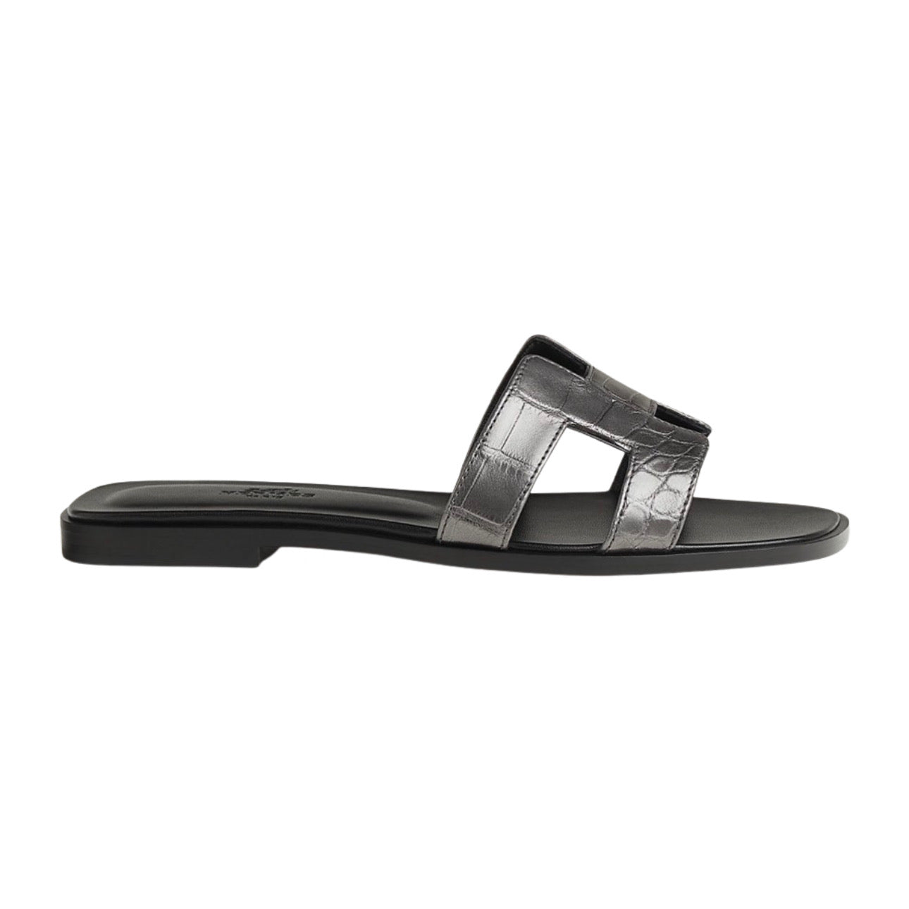 Hermès Oran Sandal \ Gris Argenté