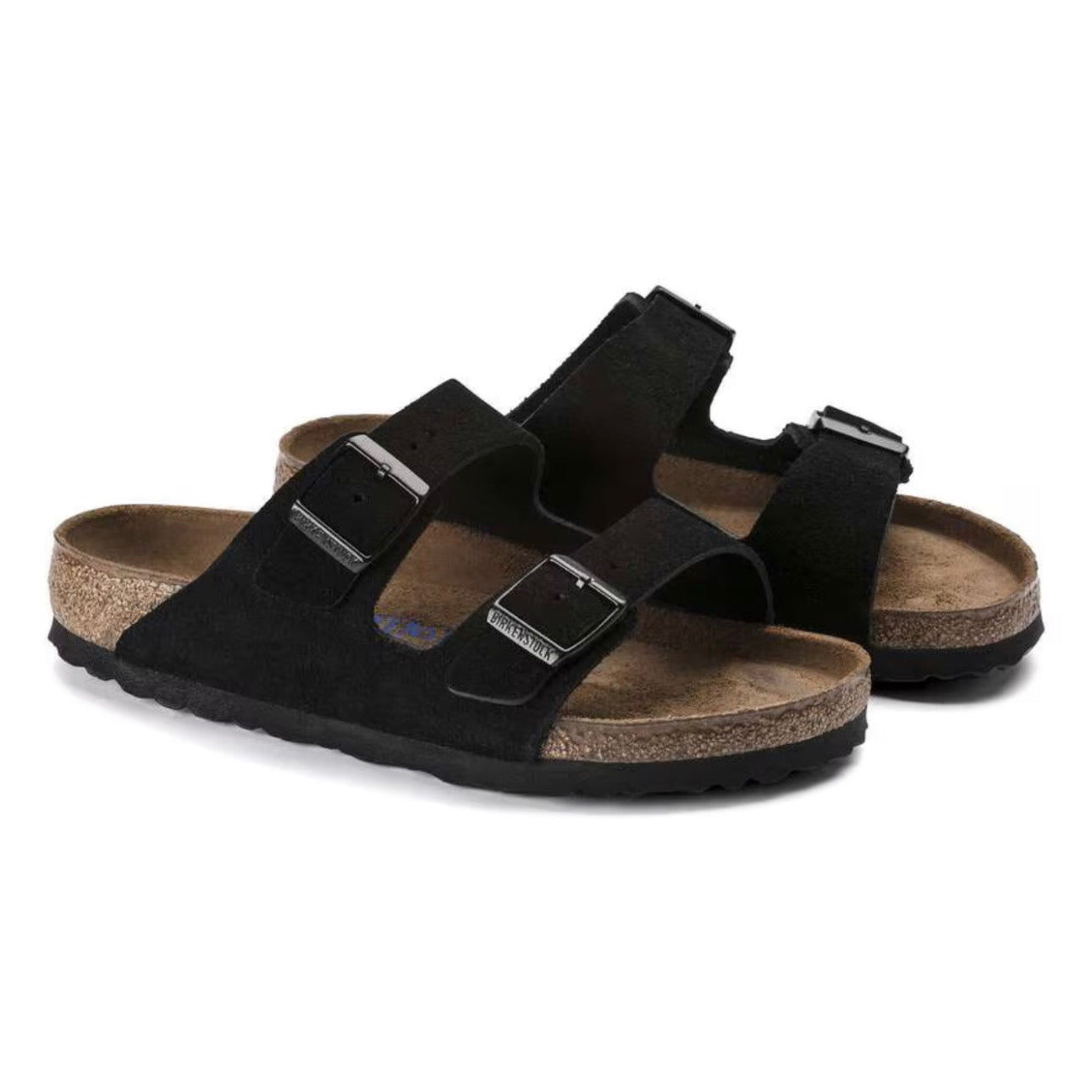 Birkenstock Arizona Softbed Suede Leather \ Black