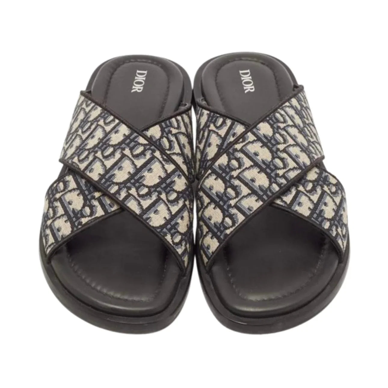 Dior Alias Sandals Blue Oblique