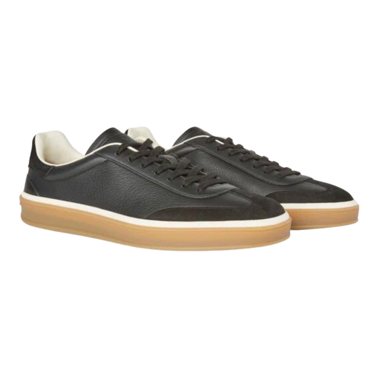 Loro Piana Tennis Walk Sneaker Suede Calf Split \ Black