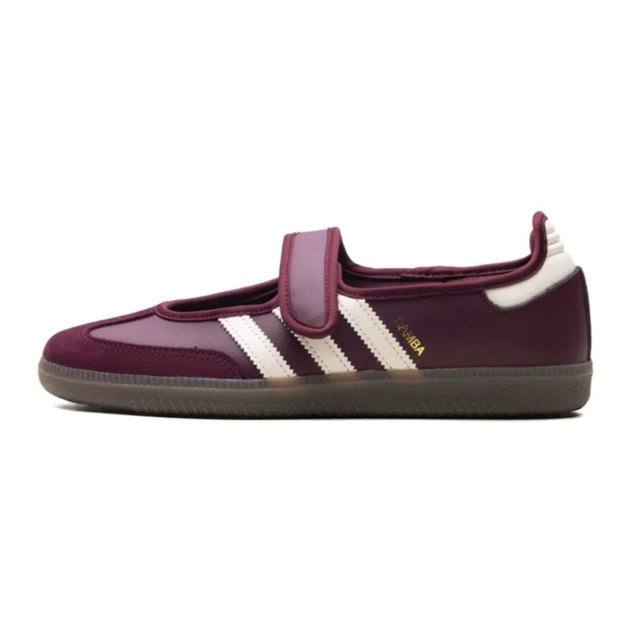 adidas Samba Mary Jane \ Maroon Cream White Gold Metallic