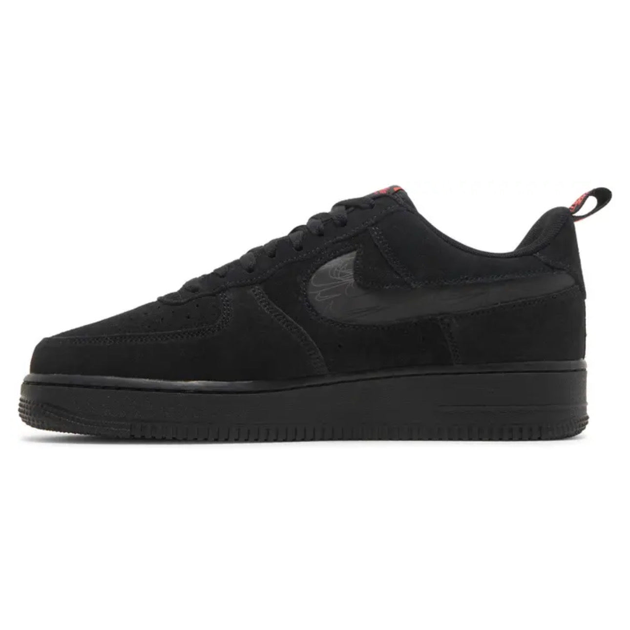 Nike Air Force 1 '07 LV8 \ Reflective Swoosh - Black Crimson