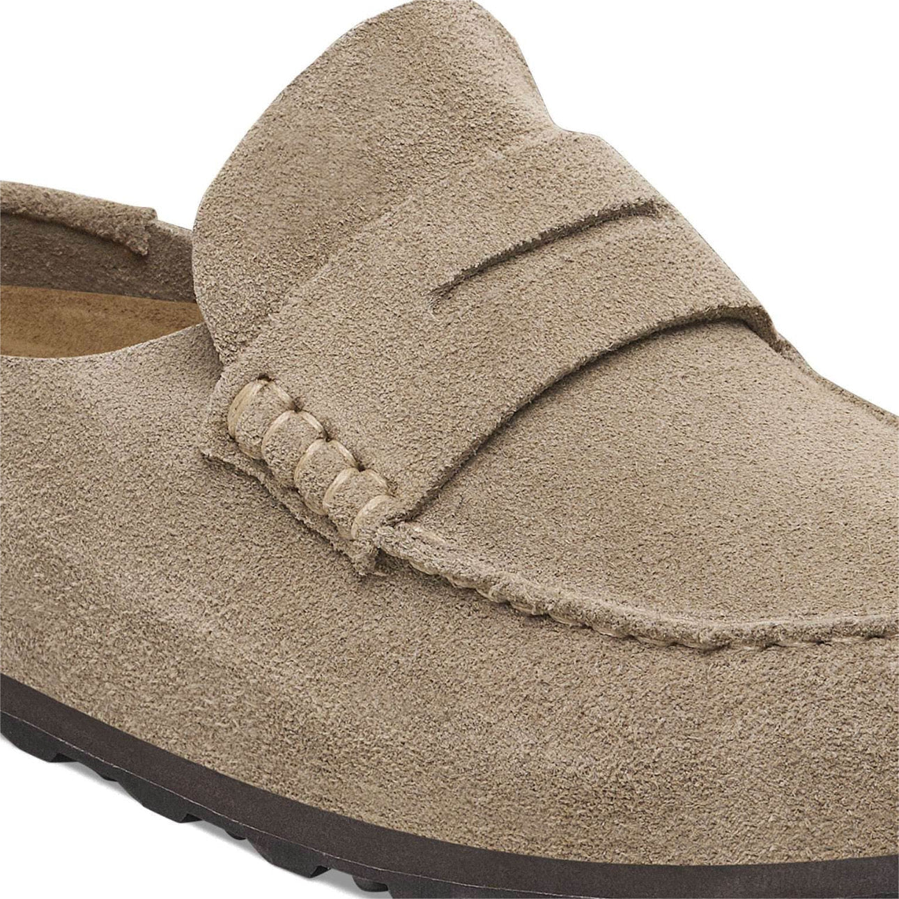 Birkenstock Naples Wrapped Suede Leather \ Taupe