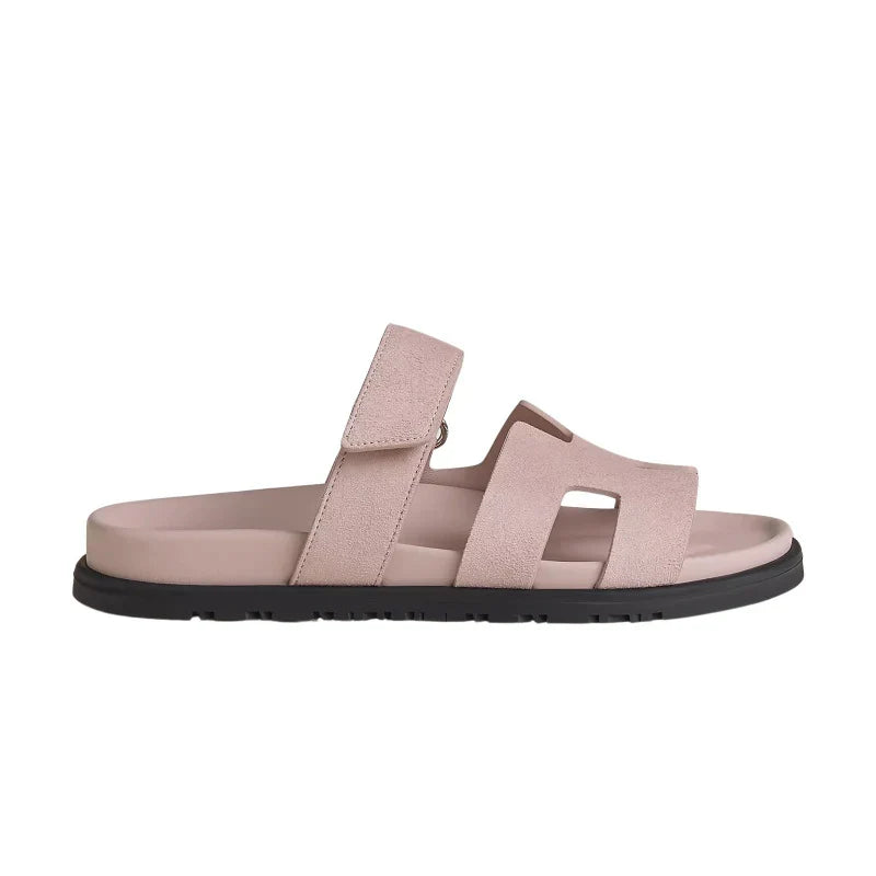 Hermès Chypre Sandal – Pink Suede