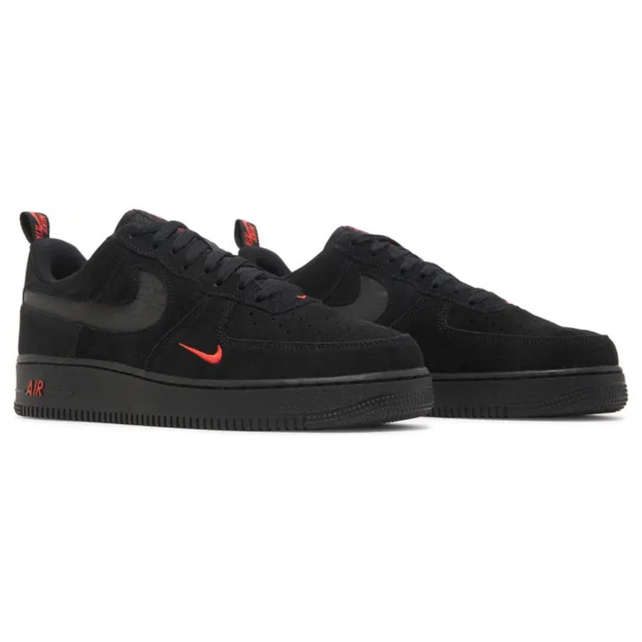 Nike Air Force 1 '07 LV8 \ Reflective Swoosh - Black Crimson