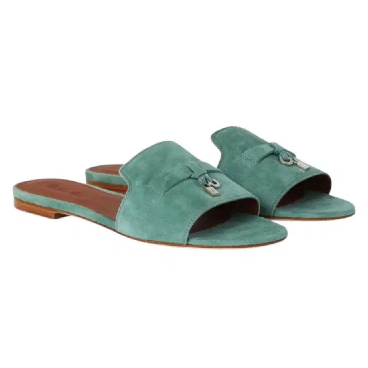 Loro Piana Summer Charms Sandal Suede Goatskin Camu Fruit-40