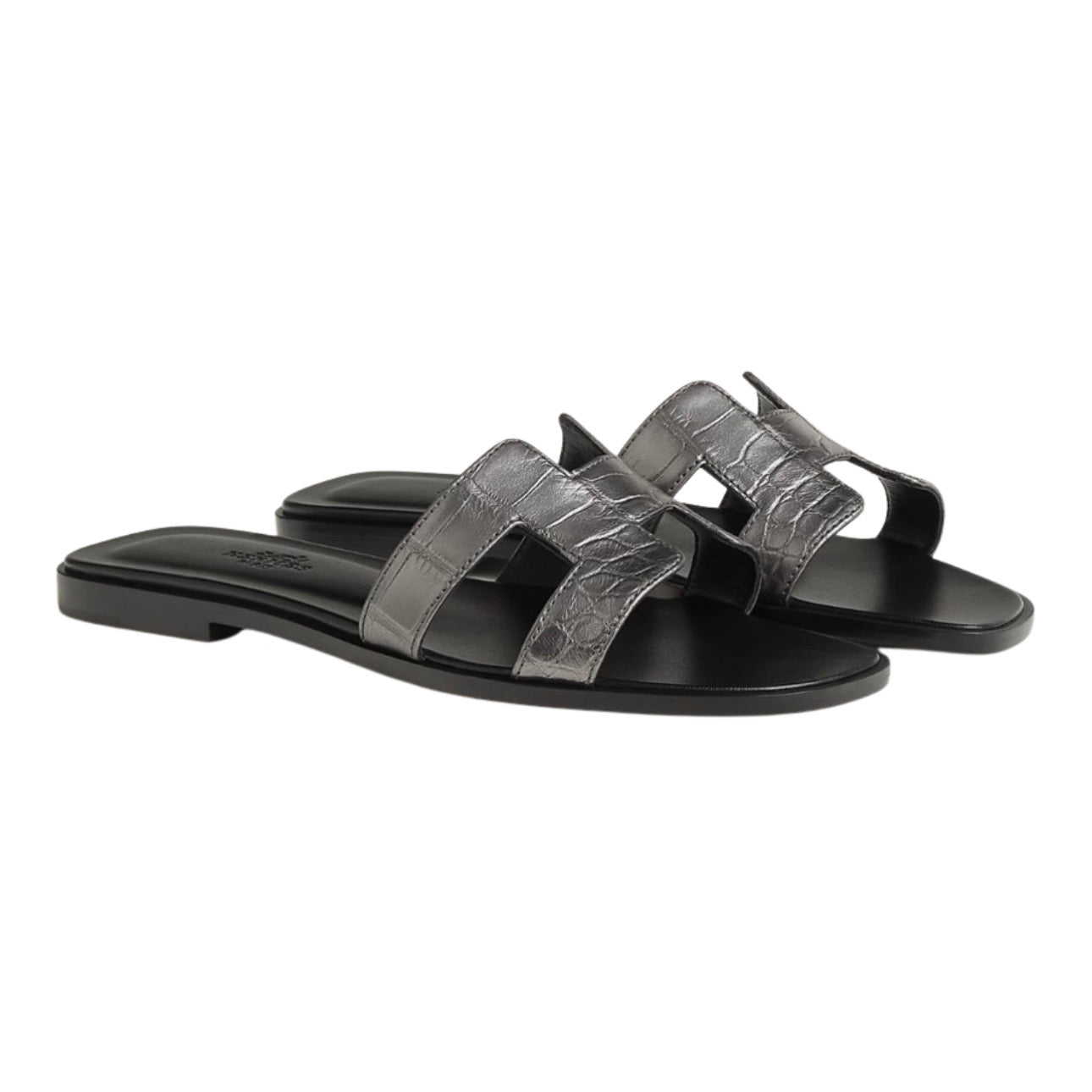 Hermès Oran Sandal \ Gris Argenté