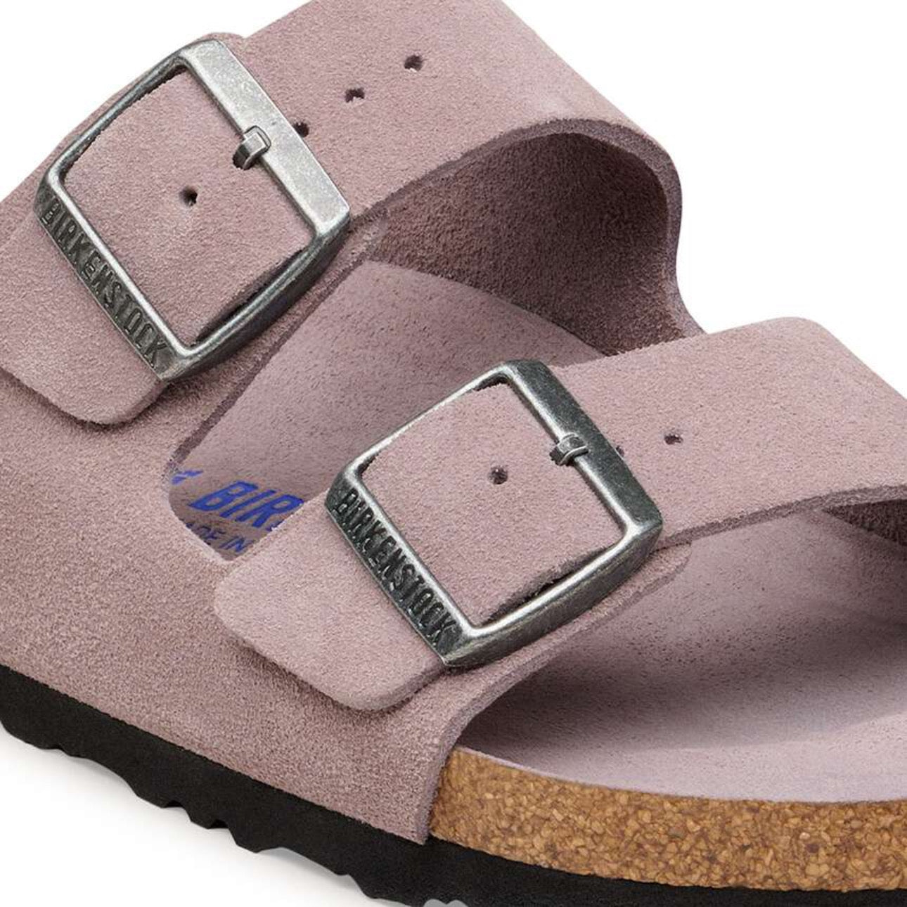 Birkenstock Arizona Soft Footbed Suede Leather Faded Purple Tonal FB