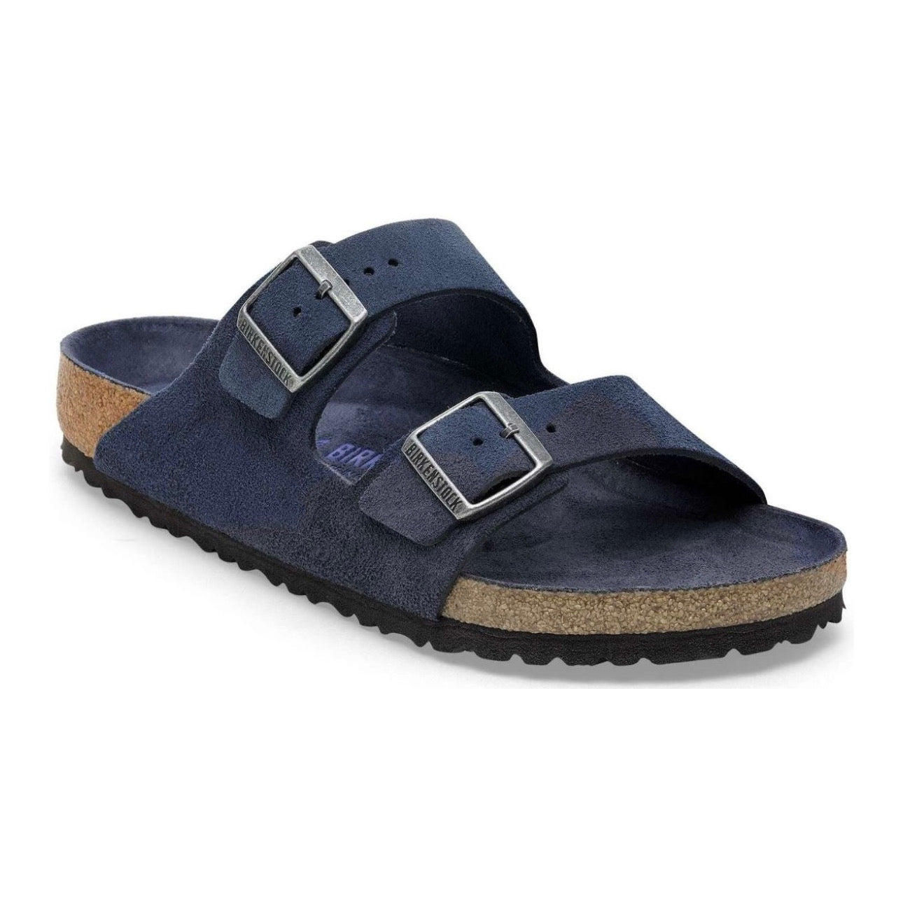 Birkenstock Arizona Soft Footbed Suede Leather New \ Navy