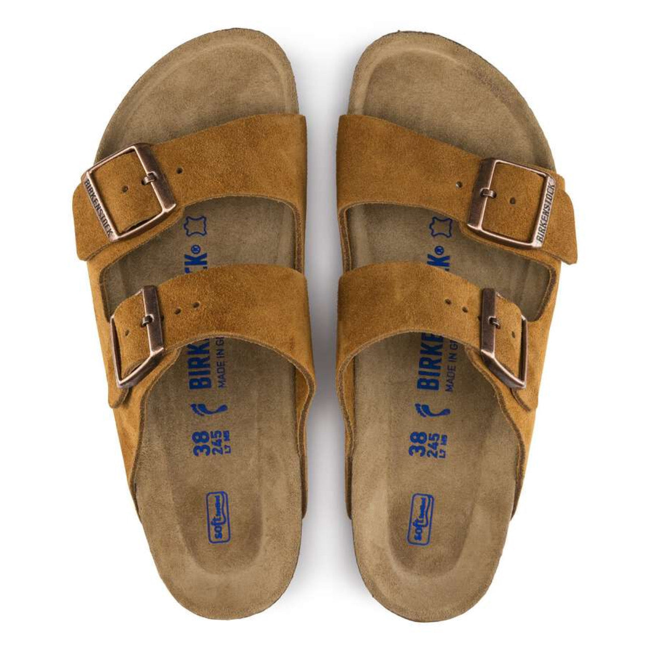 Birkenstock Arizona Soft Footbed Suede Leather Mink