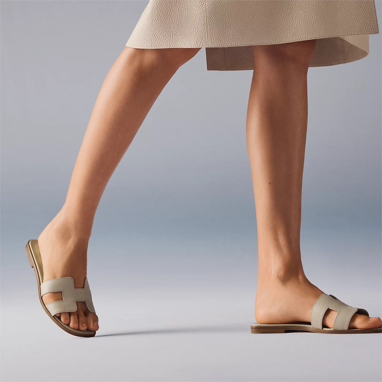 Hermès Oran Sandal \ Beige Nomade