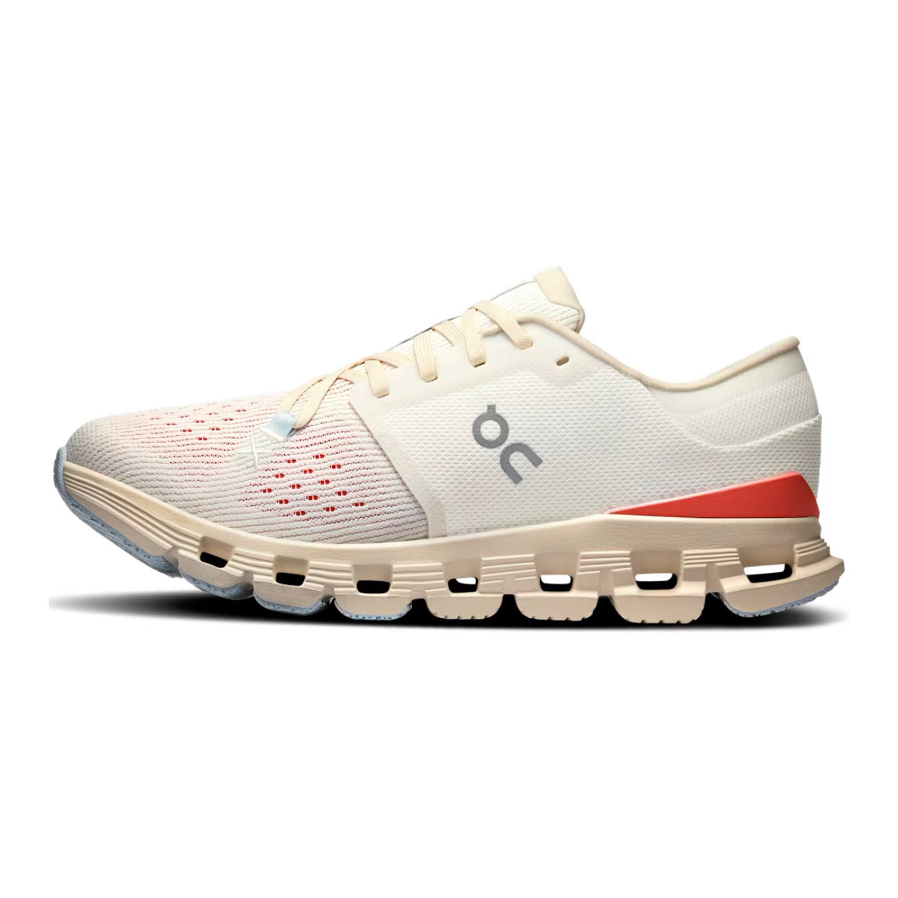 On Running Cloud x 4 \ Ivory / Salmon