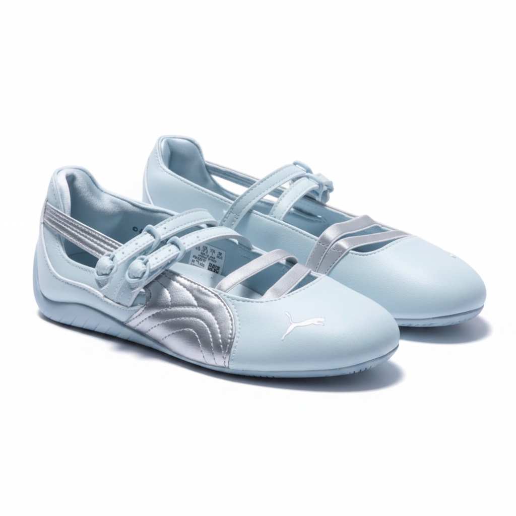 Puma Speedcat Ballet the Powerpuff Girls Silver Blue Wash